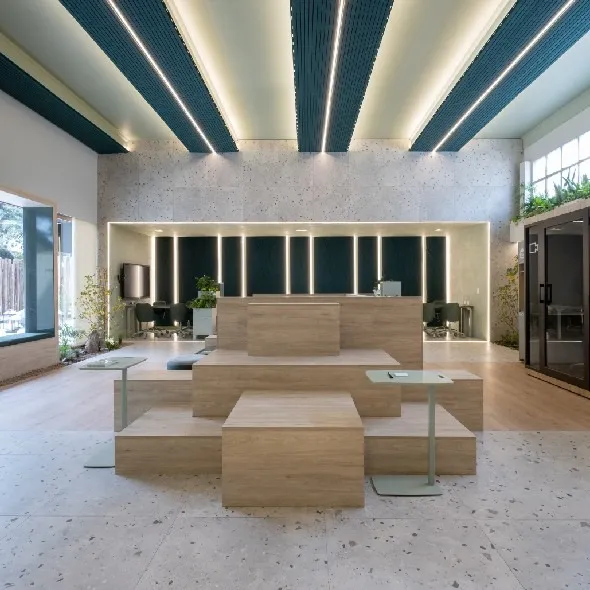 Porcelanato Vite 80x80 Fiocco Light Grey Simil Terrazo - Image 3