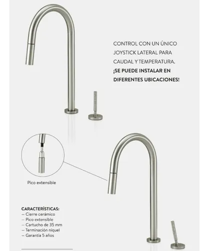 Griferia De Bidet 3 Agujeros Lever Cromo Fv Libby 295/39 Acabado Brillante - Image 3