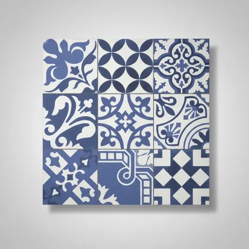 Cerámica Salteña Virreinal Azul 43x43 Simil Calcareo - Image 2