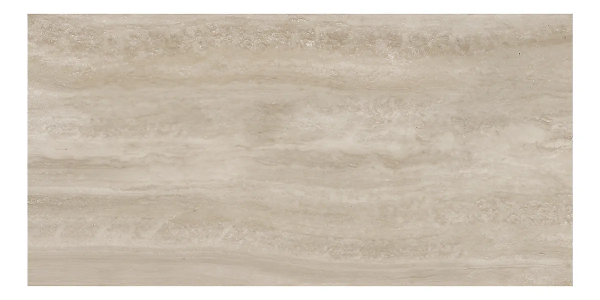 Porcelanato Pulido 58x117 Travertino Romano Cerro Negro