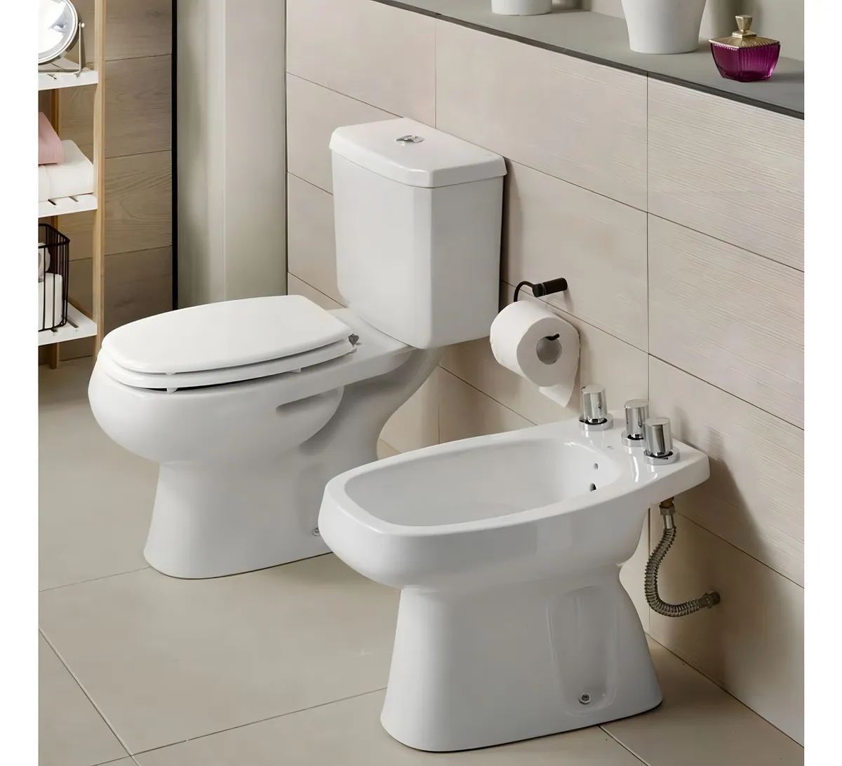 Bidet 3 Agujeros Roca Monaco Blanco - Image 4