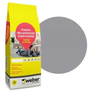 Pastina Weber Prestige X 2kg Plata Porcelanato