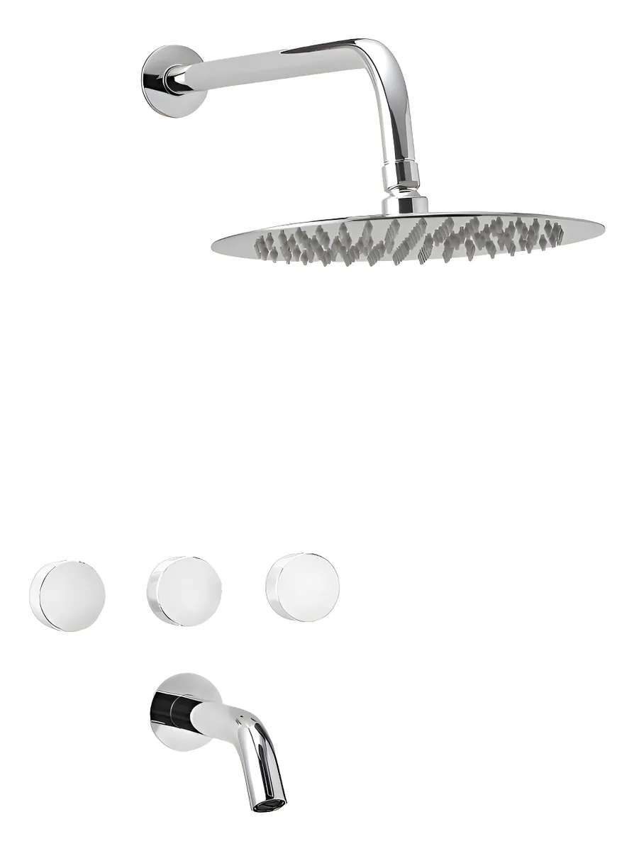 Griferia Ducha Fabric Cromo Peirano 80-100c C/transferencia