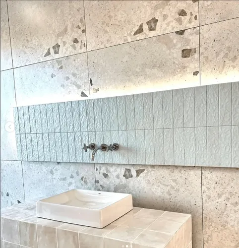 Porcelanato Alberdi Oporto Beige 80x80 Simil Terrazo - Image 2