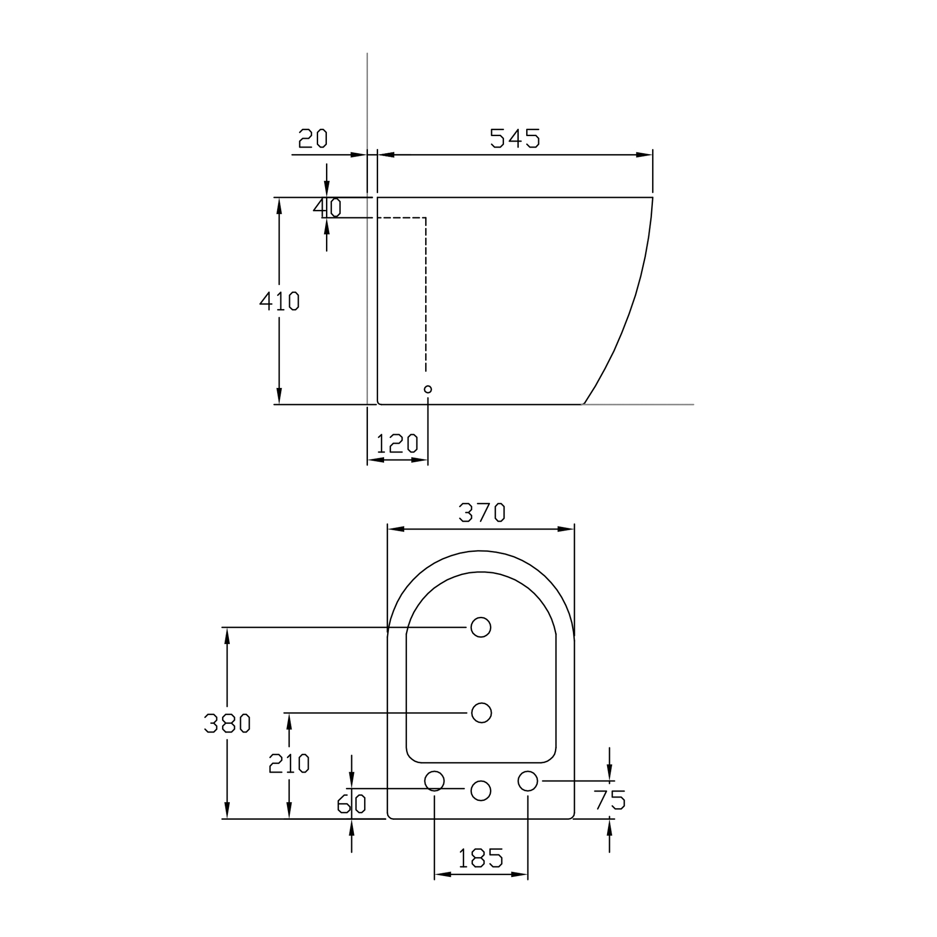 Juego de baño peirano stone blanco inodoro asiento deposito y bidet - Image 3