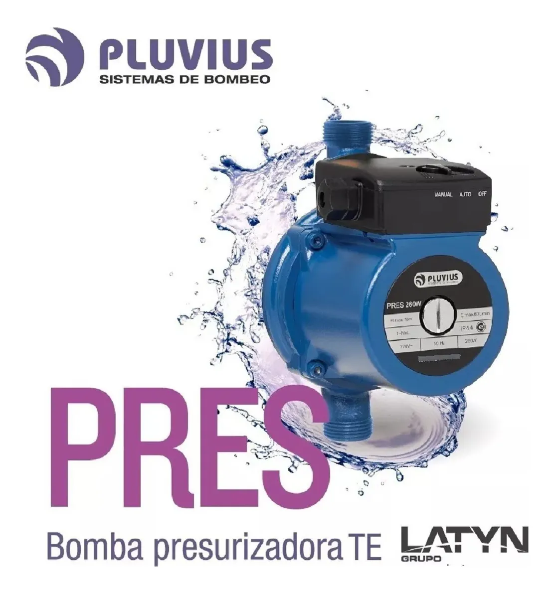 Pluvius Bomba Presurizadora