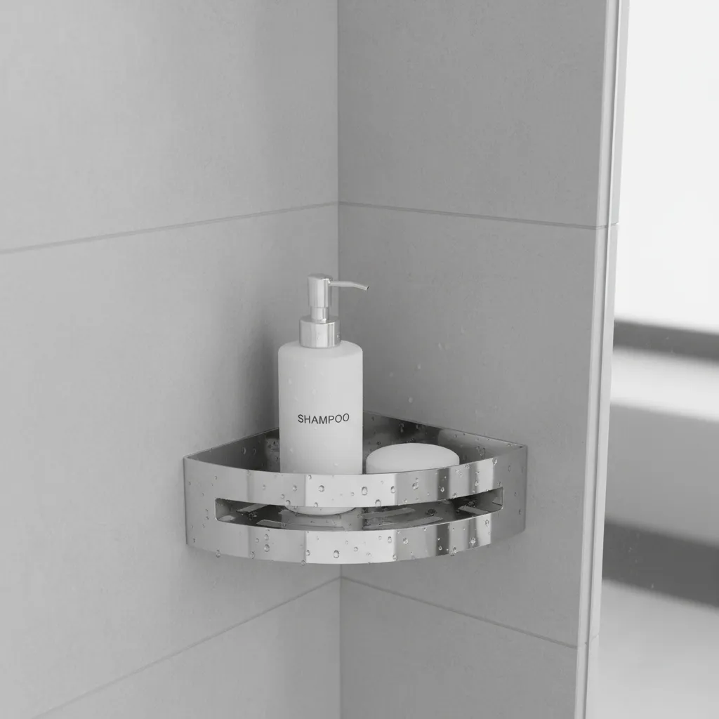 Peirano Accesorios Baño Estante esquinero ducha cromo 21200