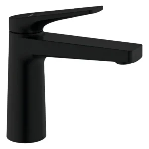 Griferia Lavatorio Bajo Peirano Linea Wave Black Monocomando