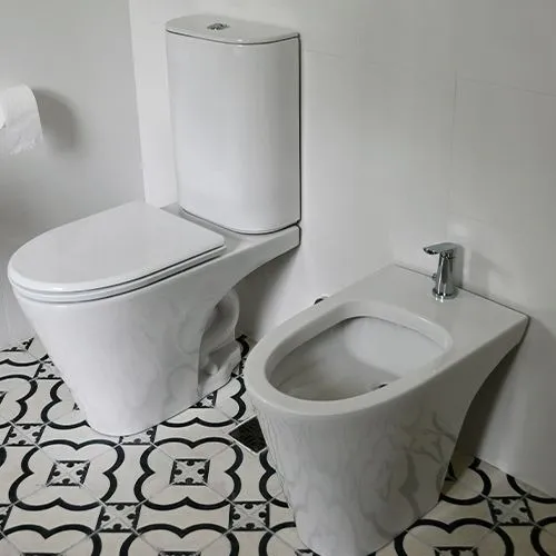 Ferrum Bidet Baño Linea marina 1 agujero blanco BHM1J-B