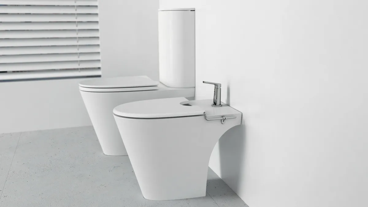 Ferrum Bidet Baño Linea marina 1 agujero blanco BHM1J-B