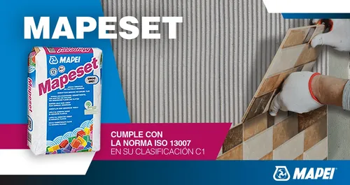 Pegamento para ceramica mapei mapeset x 25kg