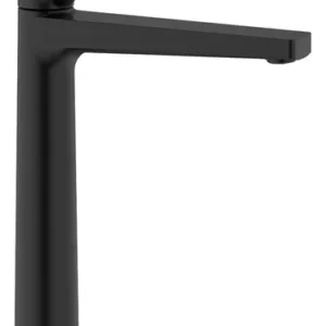 Griferia Lavatorio Alto Peirano Monocomando Linea wave black