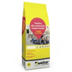 Pastina Weber Prestige X 2kg Habano Porcelanato