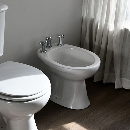 Ferrum Bidet Baño Andina 3 agujeros blanco
