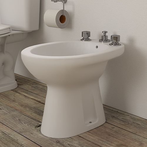 Ferrum Bidet Baño Andina 3 agujeros blanco