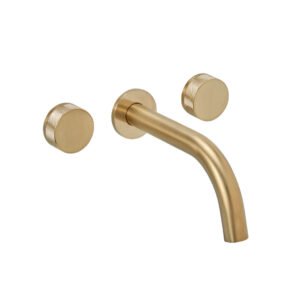 Griferia Lavatorio Peirano pared linea fabric gold 62-100g