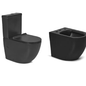 Juego de baño Negro modelo Stone de Peirano