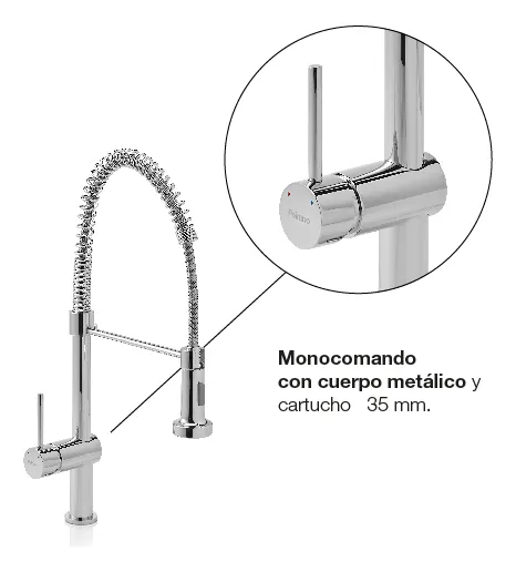 Griferia para Cocina monocomando Peirano Cuina 20-140