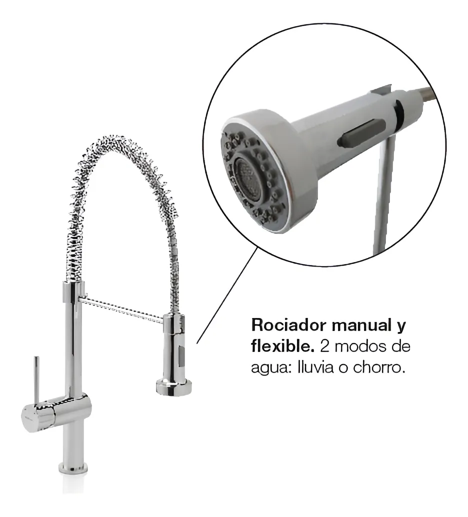 Griferia para Cocina monocomando Peirano Cuina 20-140