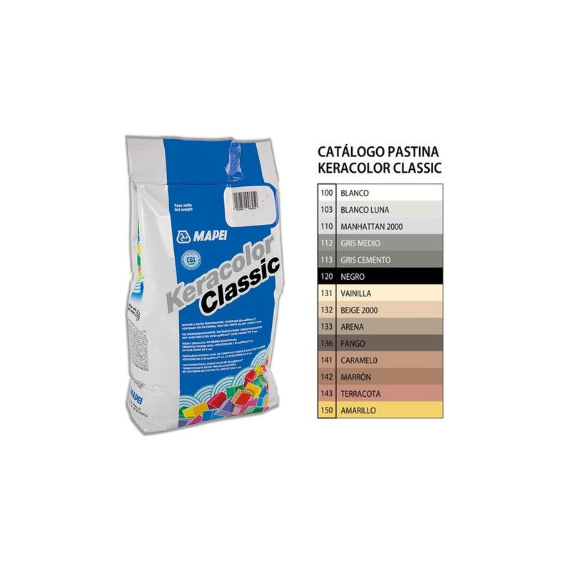 Pastina Mapei Keracolor Classic Blanco Luna 1kg