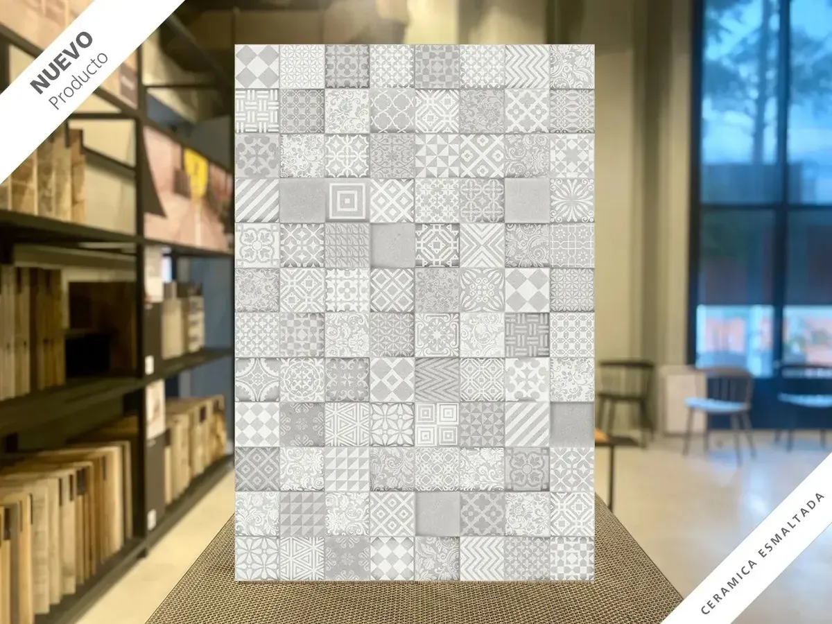 Ceramica Revestimiento Pared Paris Gris 34x51 marca Allpa