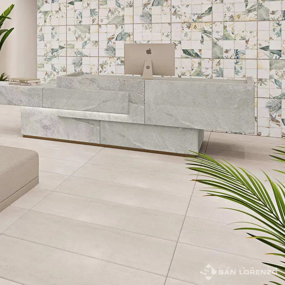 Porcelanato Guell Marfil 58x117 San Lorenzo