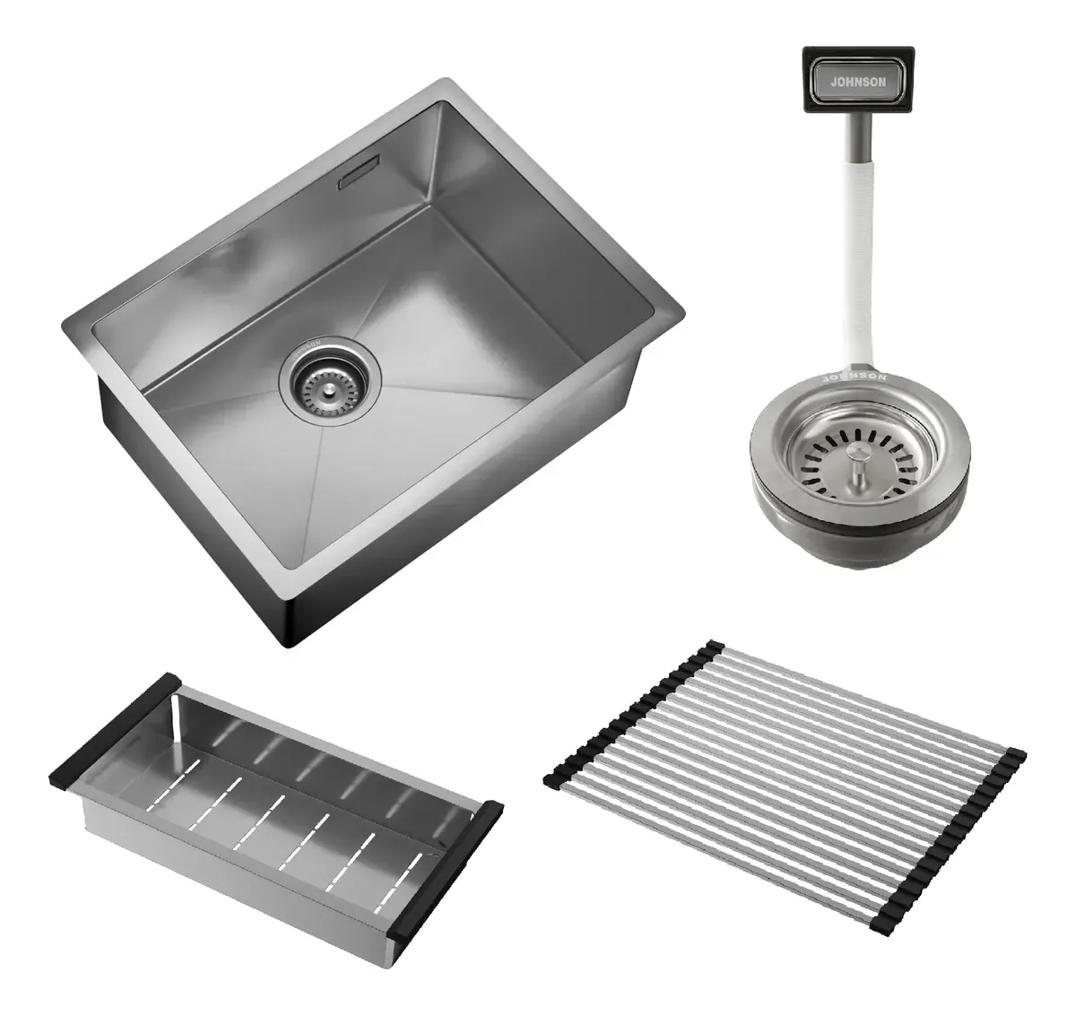 Pileta Bacha Cocina Acero Johnson Signature Enkel 55 55x42x22cm acero 304