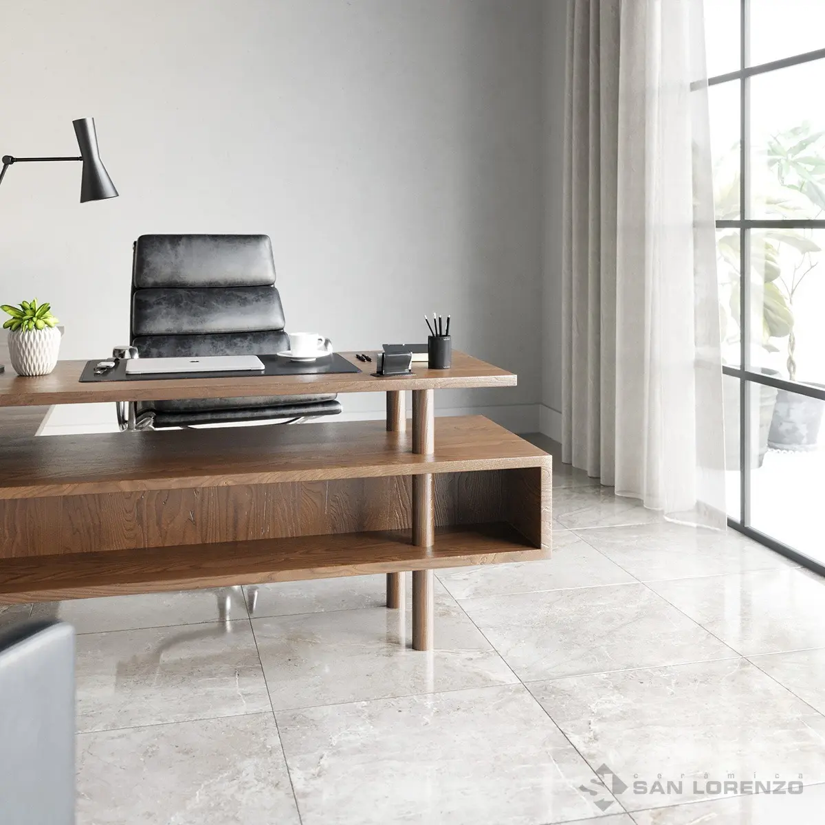 Porcelanato San Lorenzo Ponte Vecchio Pulido 57,7x57,7cm Rectificado