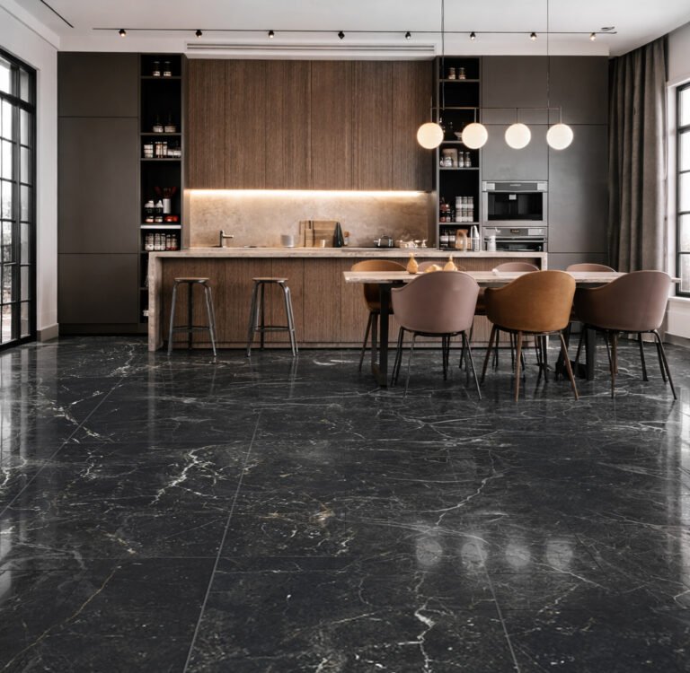 Porcelanato Alberdi 60x120cm Akros Black Pulido
