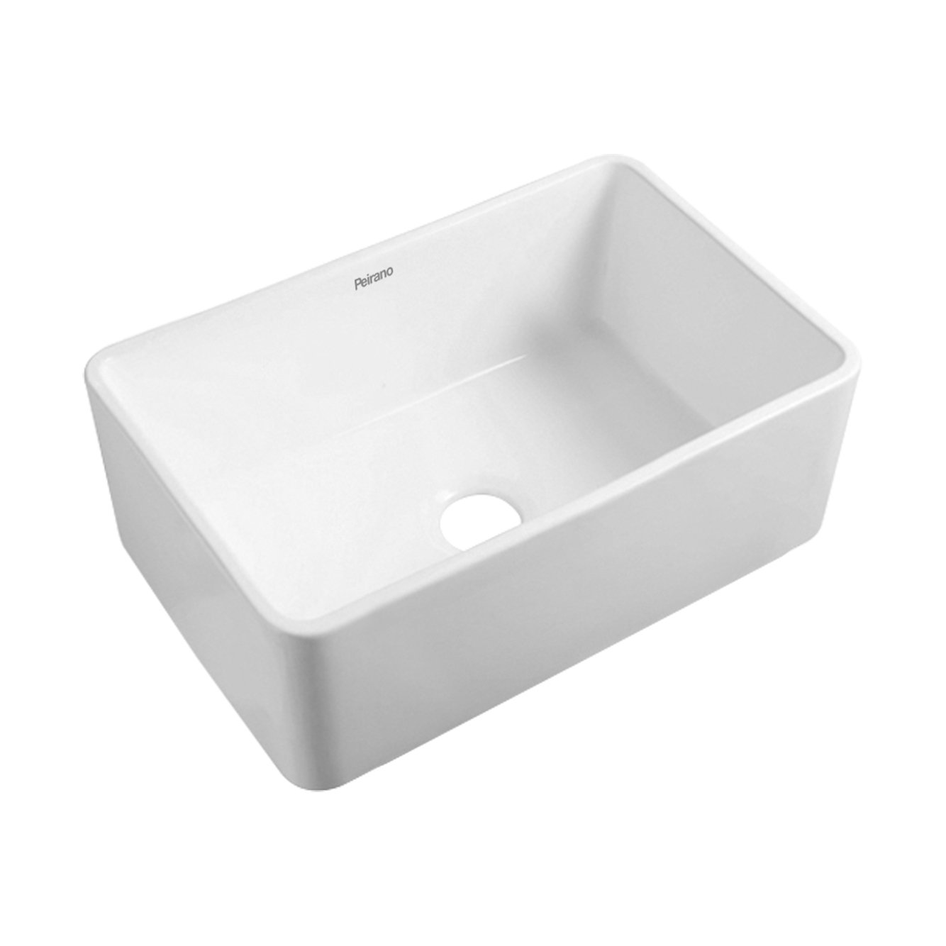 Pileta Bacha Ceramica de Cocina de Apoyar Blanca Peirano 61x45,7cm bch-16