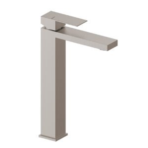 Griferia Peirano Monocomando Lavatorio Alto Baño Linea Mat Acero Mate