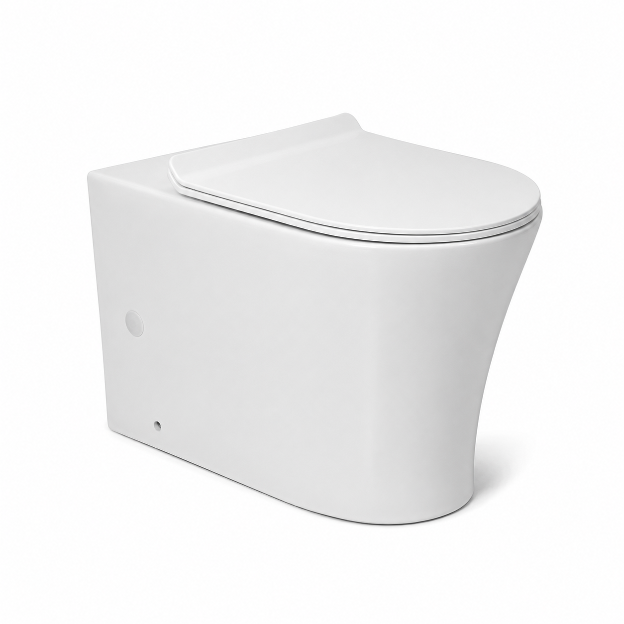 Inodoro Largo + Tapa Caida Amortiguada Peirano Linea Urban Blanco