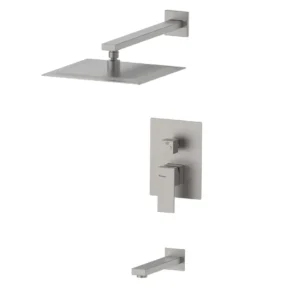 Griferia Peirano Ducha Monocomando Linea Mat Acero Mate